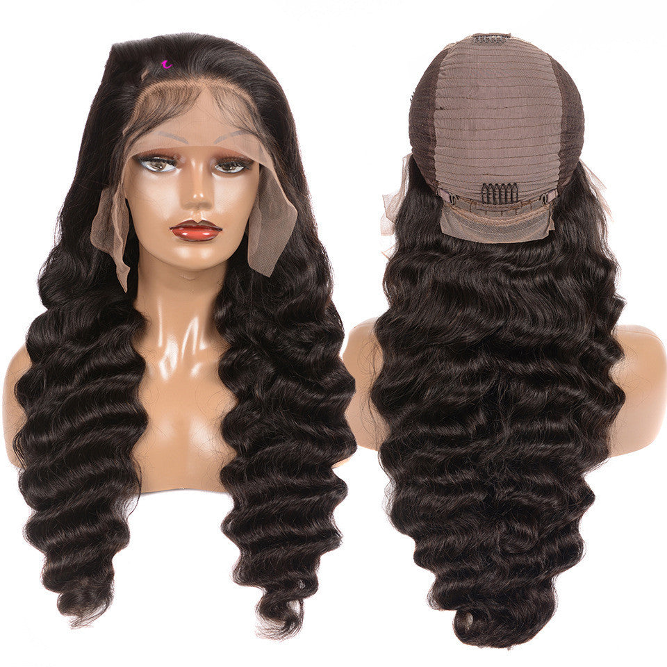 Human Hair Loose Deep Lace Frontal Wigs 13x4 Headgear Human Hair Loose Deep Lace Frontal Wigs 13x4 Headgear